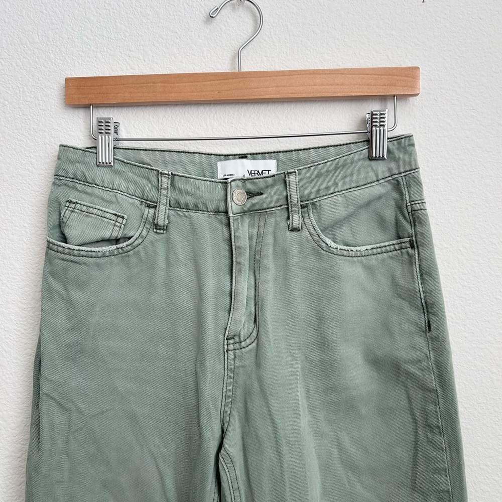 Vervet Flying Monkey 90s Inspired High Rise Distressed Cropped Jeans - Size 25 - Picture 2 of 5